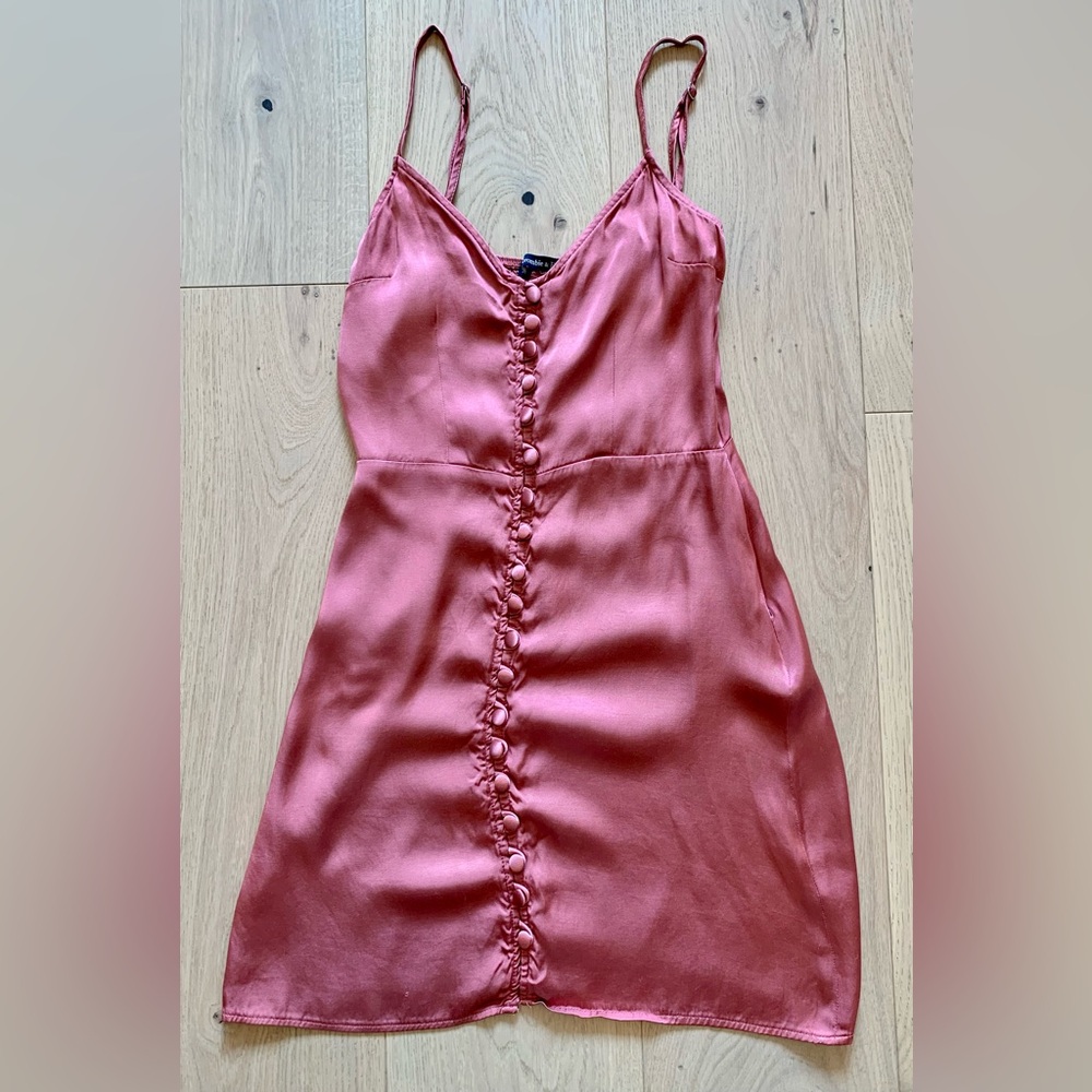 Pink Silk Abercrombie & Fitch Summer Dress
